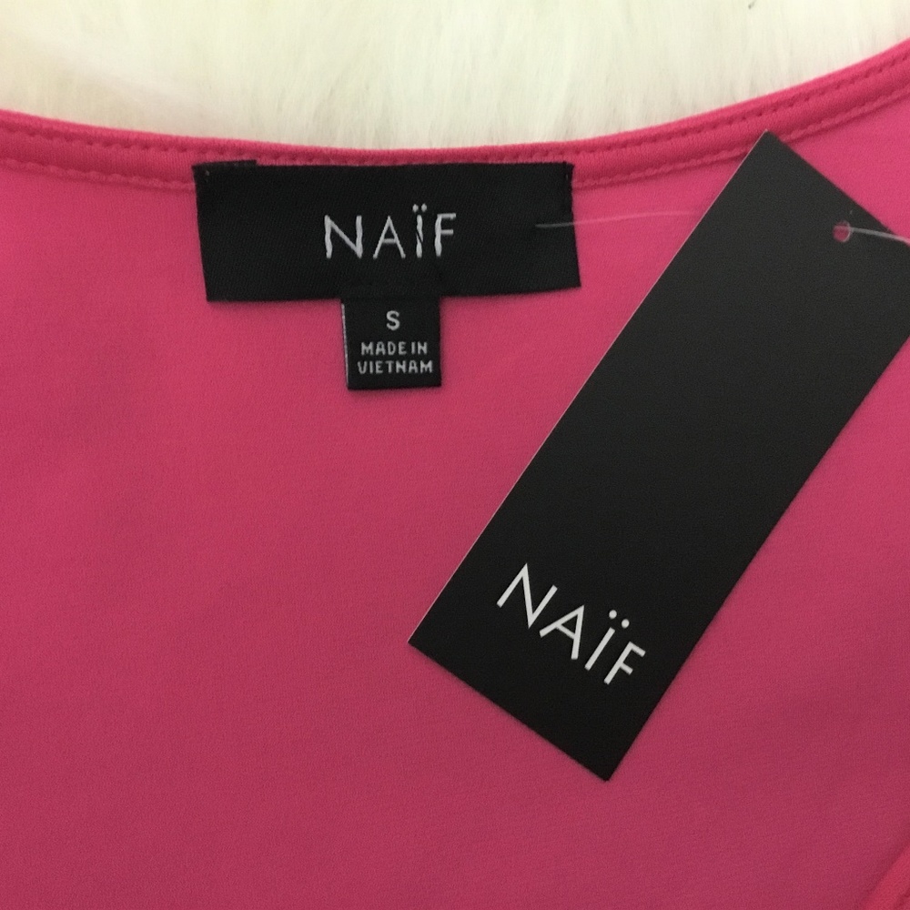Naif magenta sleeveless top - Picture 6 of 9